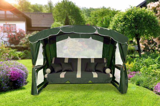 Садовые качели СИНГАПУР Зеленые Садовые качели СИНГАПУР Зеленые