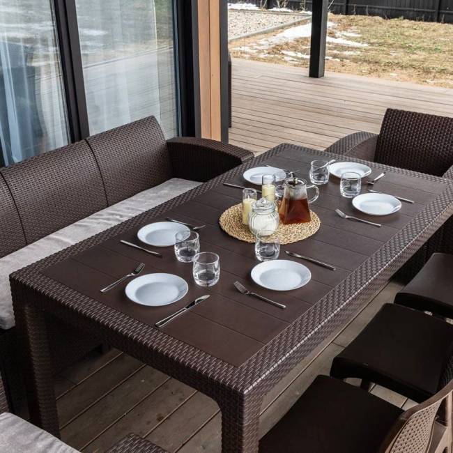 Комплект LANA DINING XL коричневый