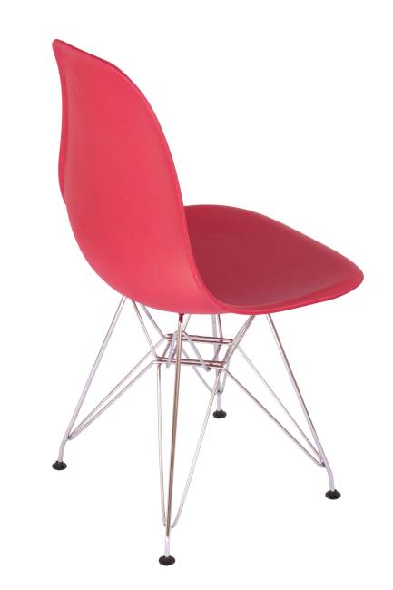 Стул Eames винный, опора металл