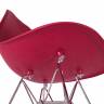 Стул Eames винный, опора металл