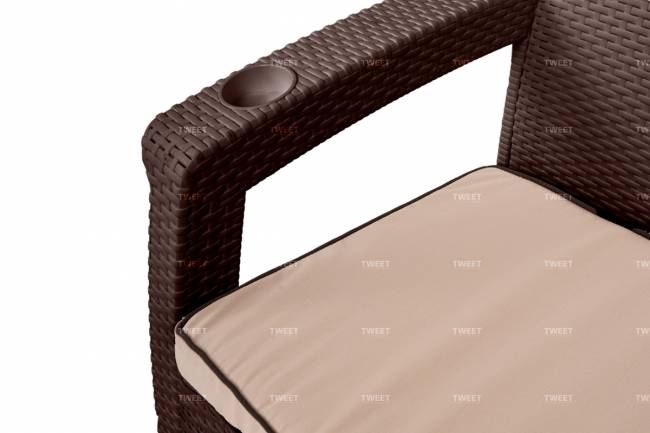 Мебель Tweet Диван 3-х местный, венге Мебель Tweet Диван 3-х местный, венге