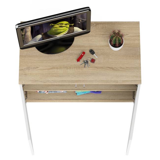 Тумба/антресоль Мори МА900.1 цвет дуб сонома/белый