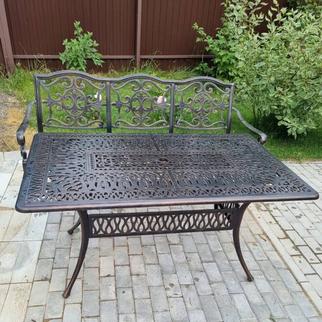 Стол из литого алюминия Rimini 150 Стол из литого алюминия Rimini 150