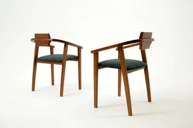 Стул-кресло Челси ПМ орех/зелёный