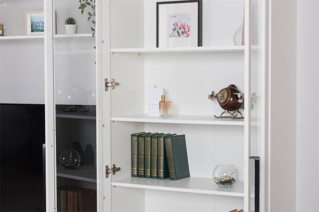 Большая стенка для гостиной Валенсия № 107 цвет белый шагрень Большая стенка для гостиной Валенсия № 107 цвет белый шагрень