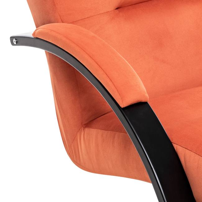 Кресло-качалка Leset Милано Венге V39 оранжевый Кресло-качалка Leset Милано Венге V39 оранжевый