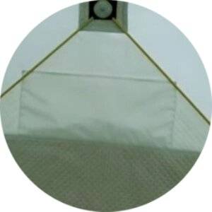 Палатка зимняя куб СЛЕДОПЫТ Premium 1,8х1,8 м, 3-х местная, 3 слоя, цв. белый/олива