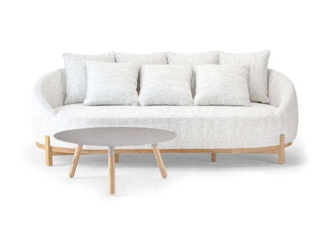 Комплект мягкой мебели Mone тик, светло-серый