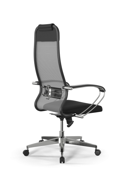 Кресло Sit 10 B1-111K - X2+UMF(X1) /Ub00/Wh00/K1cL(M09.B22.G18.W02), св.серый-черный