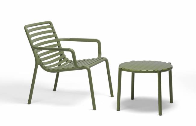 Лаунж-кресло пластиковое Doga Relax агава 700х755х760 мм Лаунж-кресло пластиковое Doga Relax агава 700х755х760 мм