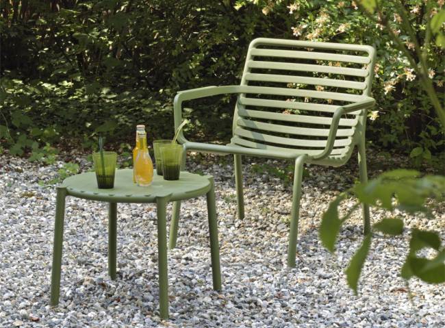 Лаунж-кресло пластиковое Doga Relax агава 700х755х760 мм Лаунж-кресло пластиковое Doga Relax агава 700х755х760 мм