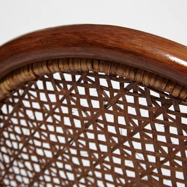 Кресло-качалка MILANO (разборная) / без подушки / ротанг top quality, 58x136x103 см, Pecan (орех) Pecan (орех) ротанг top quality