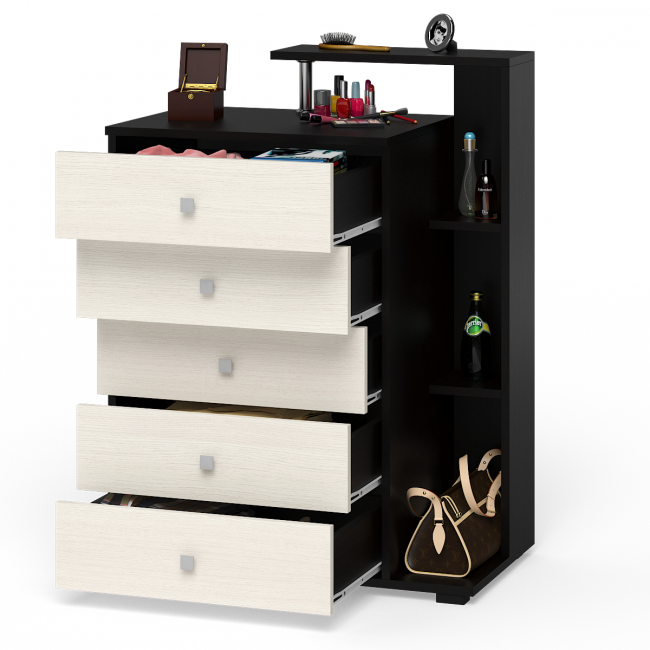 Комод Камелия цвет венге/дуб лоредо Комод Камелия цвет венге/дуб лоредо