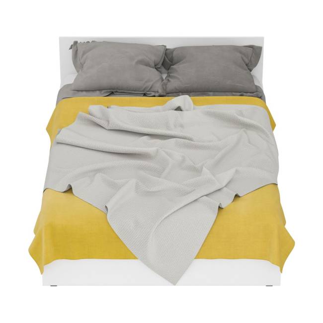 Кровать белая с ящиками Стандарт 1400 цвет белый Кровать белая с ящиками Стандарт 1400 цвет белый