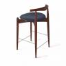 Стул Noble полубарный, массив бука - графит - бук коричневый