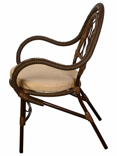 Стул Java (Ява) из искусственного ротанга, орех Стул Java (Ява) из искусственного ротанга, орех