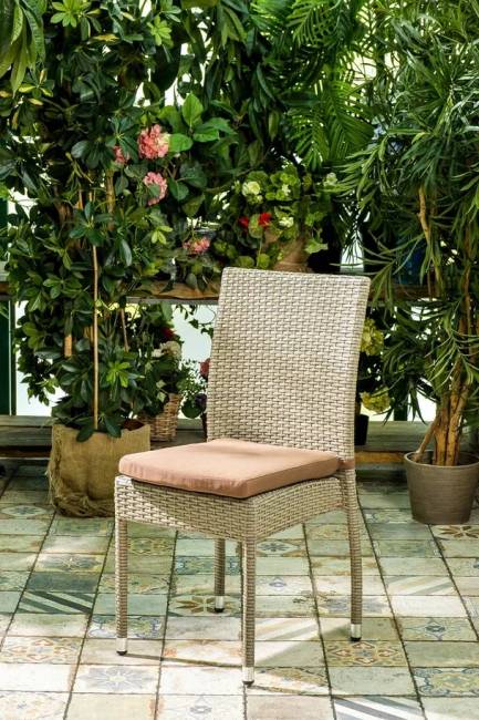 Плетеный стул ROME, банкетный, светло-коричневый