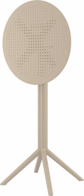 Стол пластиковый барный складной Sky Folding Bar Table 60 бежевый Ø600х1080 мм Стол пластиковый барный складной Sky Folding Bar Table 60 бежевый Ø600х1080 мм