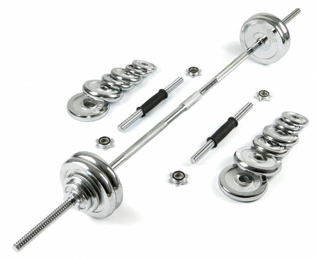 Набор Гантели и штанга AMETIST 50кг в чемодане (металл краш) Набор Гантели и штанга AMETIST 50кг в чемодане (металл краш)