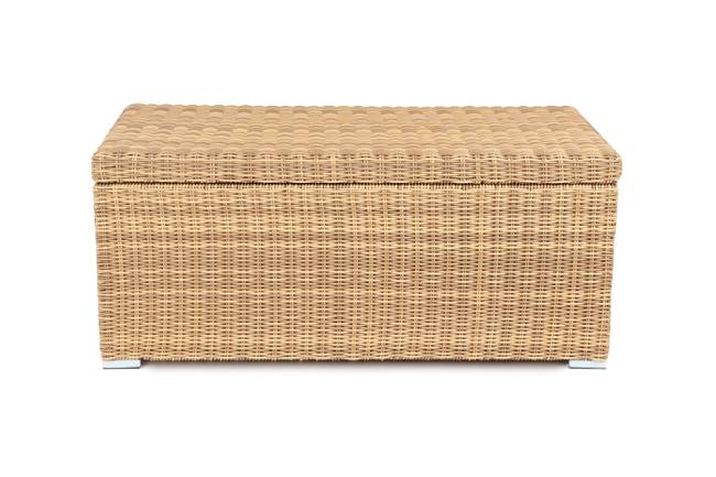 "Порту" сундук водонепроницаемый из искусственного ротанга, цвет соломенный "Порту" сундук водонепроницаемый из искусственного ротанга, цвет соломенный