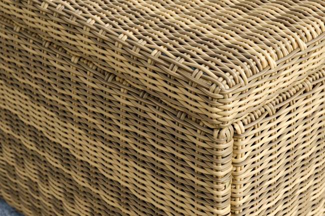 "Порту" сундук водонепроницаемый из искусственного ротанга, цвет соломенный "Порту" сундук водонепроницаемый из искусственного ротанга, цвет соломенный