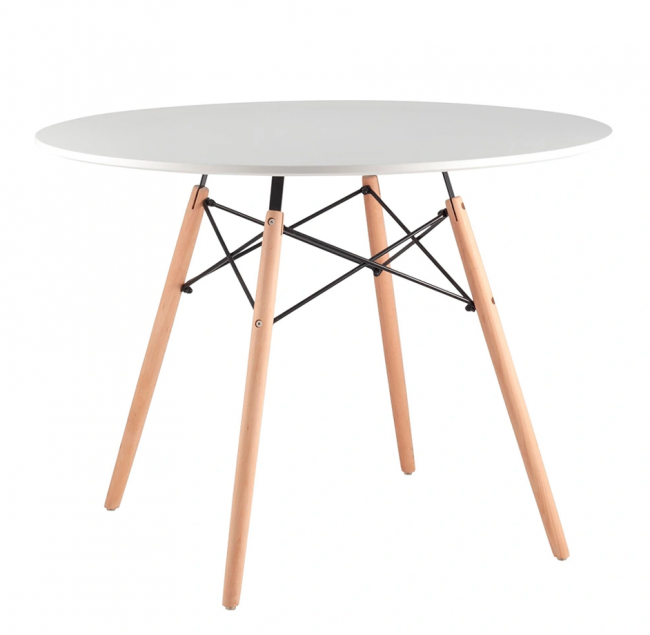 Стол EAMES белый D100