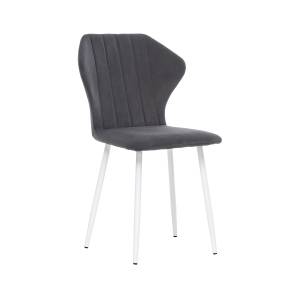 Стул Leset Гувер полоса Ultra Grafit Белый