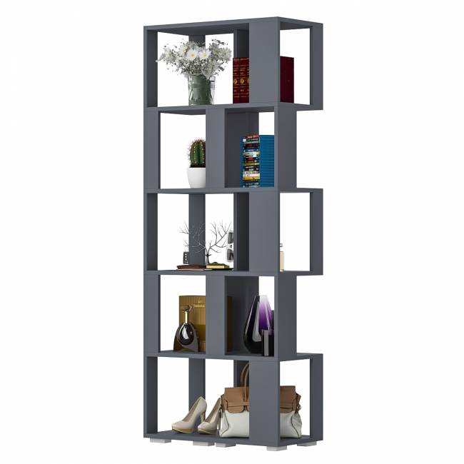 Комплект их 2-х стеллажей цвет графит Комплект их 2-х стеллажей цвет графит