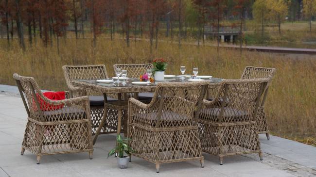 "Латте" плетеное кресло из искусственного ротанга, цвет соломенный "Латте" плетеное кресло из искусственного ротанга, цвет соломенный