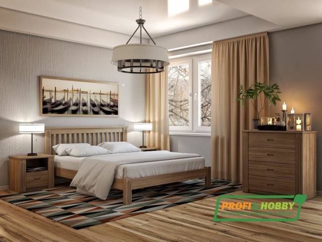 Кровать Rino 1600 х 2000 ясень, белёный