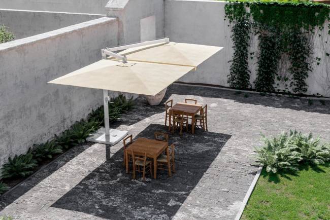 Зонт профессиональный двухкупольный Fellini Alluminium V 3м*6м Зонт профессиональный двухкупольный Fellini Alluminium V 3м*6м