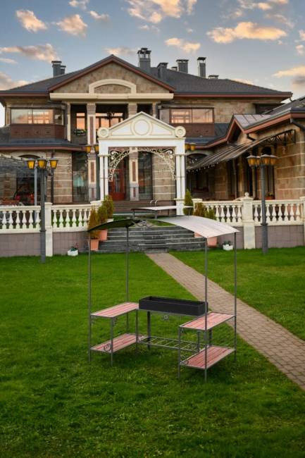 Мангал дачный с беседкой мм-27 Мангал дачный с беседкой мм-27