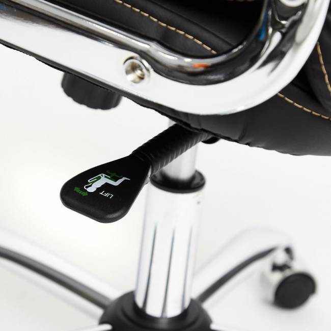 Кресло SOFTY LUX  кож/зам, черный, 36-6 черный кож/зам