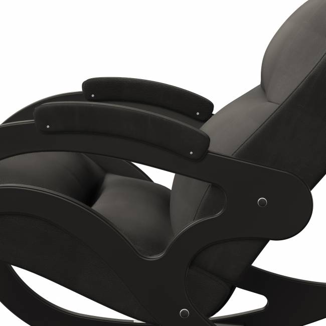 Кресло-качалка Каула экокожа Eva 6, каркас венге