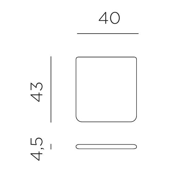 Подушка для кресла Doga авокадо 400х430х45 мм Подушка для кресла Doga авокадо 400х430х45 мм