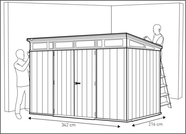 Сарай "Артисан 11х7" (размеры 342 х 216 см)