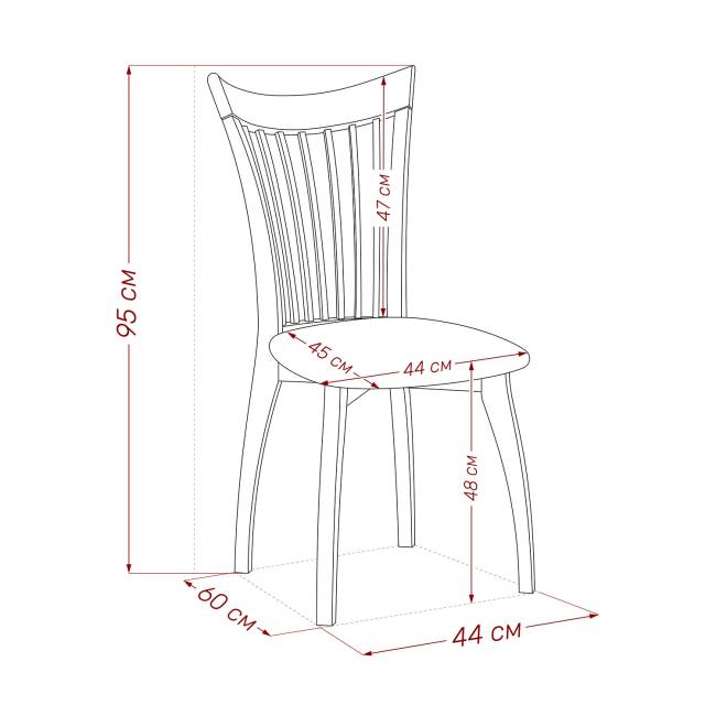Стул Leset Орегон Венге Палермо коричневый Венге