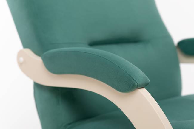 Кресло Leset Дэми Слоновая кость V43 зелёный