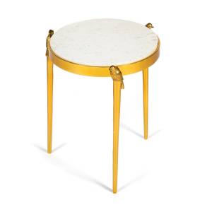 Столик кофейный Secret De Maison BIRDY ( mod. 12475 ) алюминиевый сплав/мрамор, 38*38*48,5 см, золотой/gold золотой/gold алюминиевый сплав/мрамор