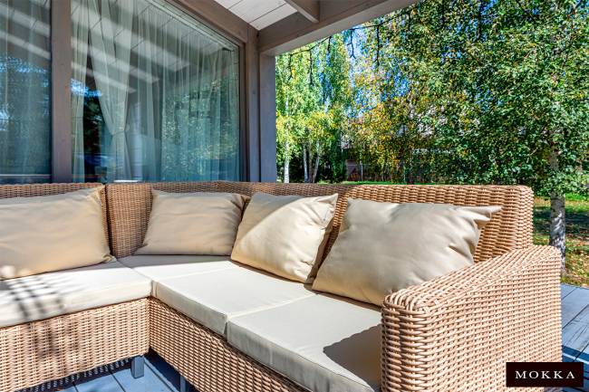 MOKKA БЕЛЛА / BELLA диван угловой, соломенный