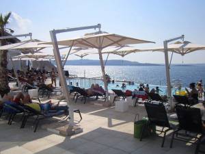 Зонт профессиональный 3х3 м Pompei Braccio белый, слоновая кость 3000х3000 мм