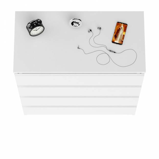 Комод четыре ящика Мори МК800.4 цвет белый Комод четыре ящика Мори МК800.4 цвет белый